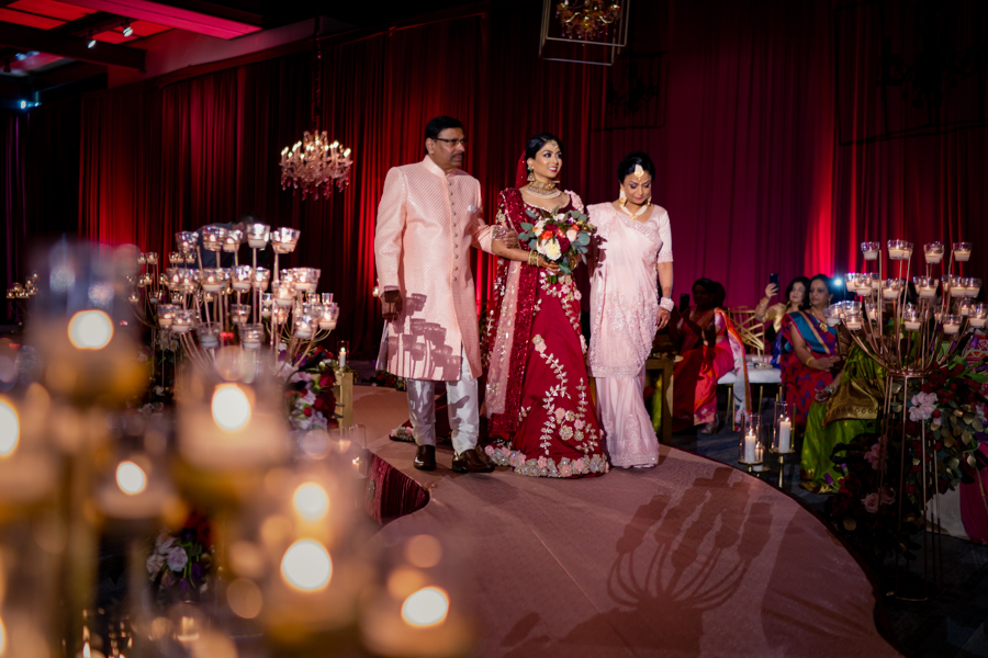 bride groom entry